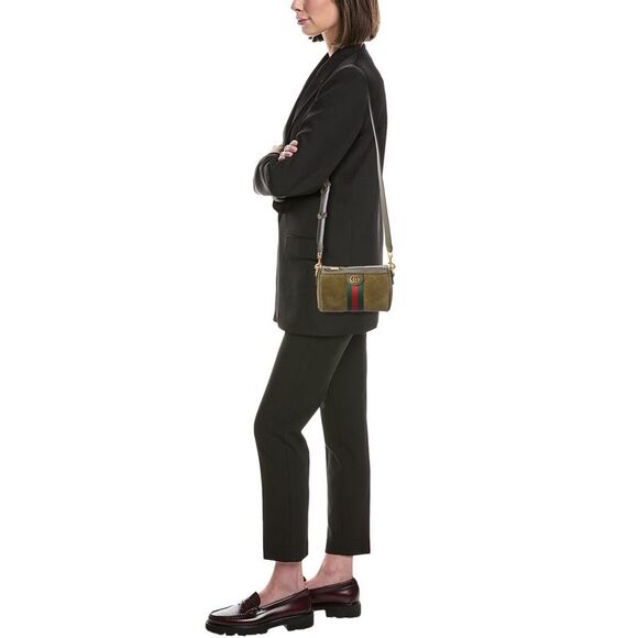 Gucci Ophidia Mini Suede Shoulder Bag, Green - Picture 4 of 4
